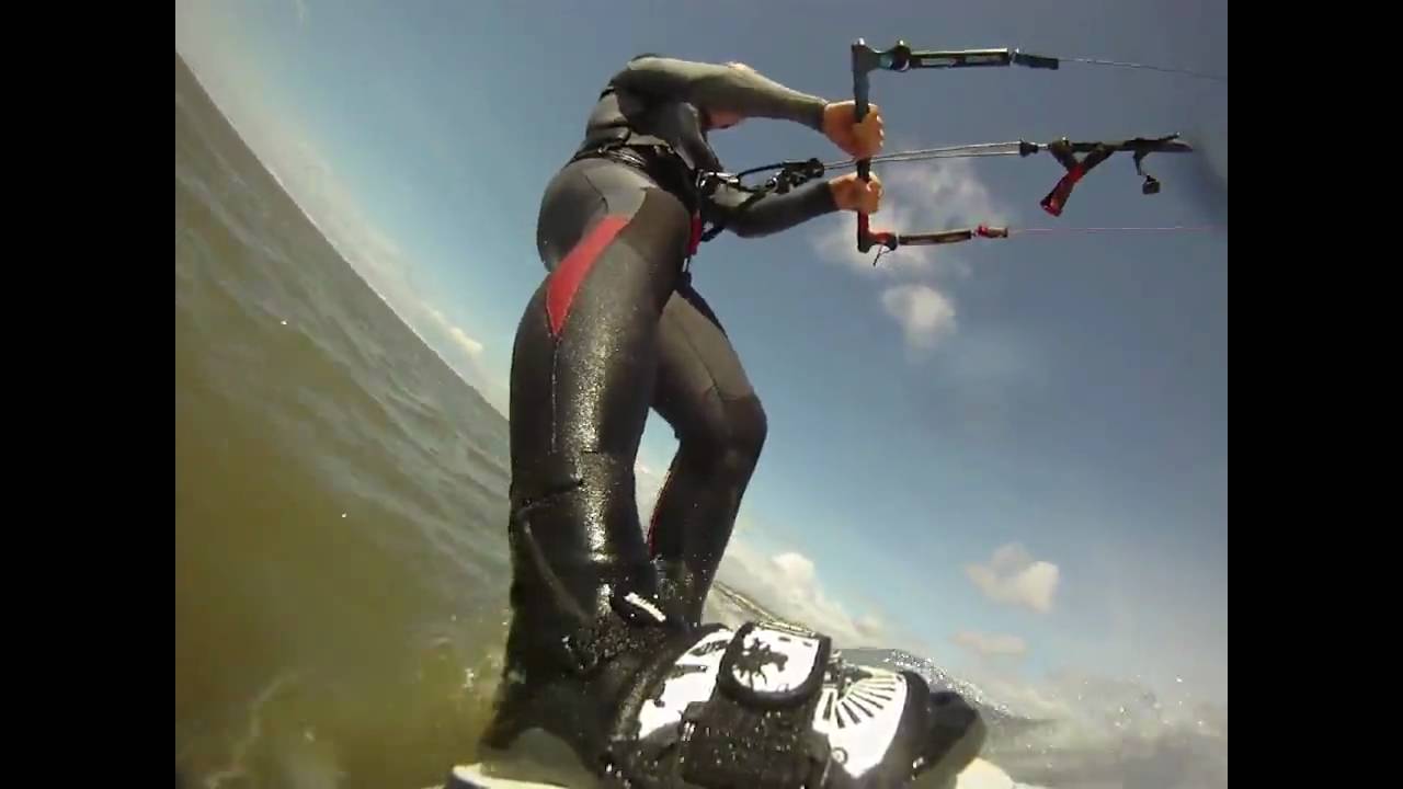 kiteboarding with Gopro HD and new SU2 kiteboard YouTube