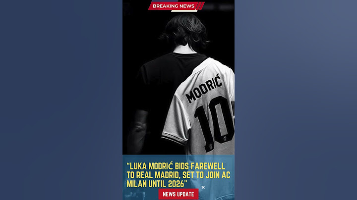 Luka Modrić Bids Farewell to Real Madrid, Set to Join AC Milan Until 2026