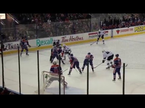 Hockey game Oilers Vs  Sharks