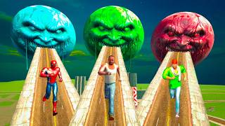 HORROR MOON Alien Invasion! Franklin Activates Secret Tower Signal (Indian Bikes Driving 3D) screenshot 1