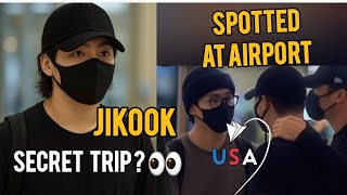 🔴 JIKOOK Secret Trip to USA?! 👀✈️ / #jikook #bts