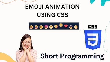 CSS Tutorials : Emoji Animation using CSS | How to create animation using CSS | #css #shorts