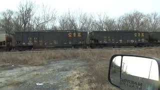 #9186 CSX N731-06 Loaded Coal train with a SD40-2 #8887