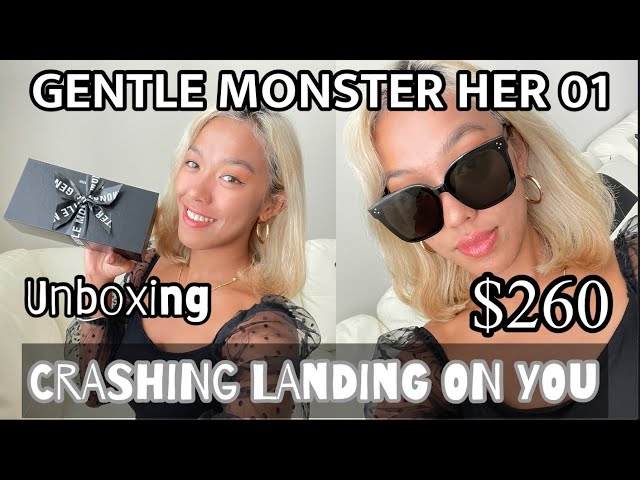 GENTLE MONSTER HER 01 UNBOXING TRY ON REVIEW