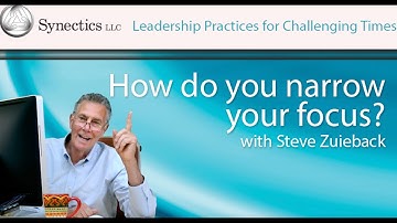 How do you narrow down your strategic focus?