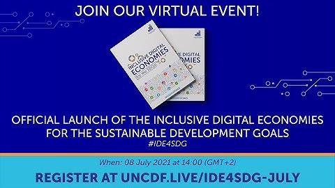 Webinar - Inclusive Digital Economies for the Sustainable Development Goals Publication Launch