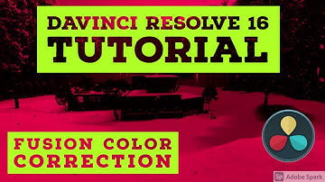 Fusion color correction | Davinci resolve 16 tutorial |