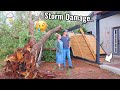 😢UNEXPECTED TURN OF EVENTS.. STORM DAMAGE TO OUR ARIZONA FIXER UPPER | LANDSCAPE INSTALL Part 2