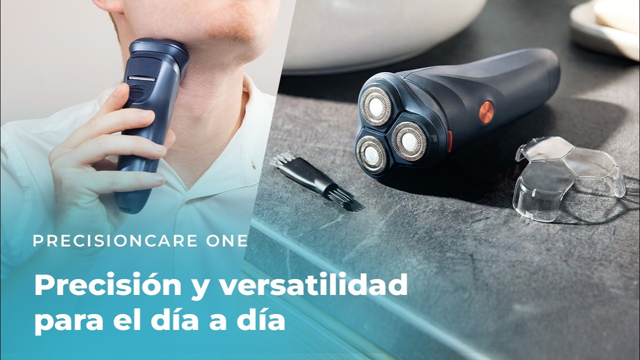 Afeitadora Rotativa, PrecisionCare One com L&acirc;minas de A&ccedil;o Inoxid&aacute;vel, 75 mins de autonomia, IPX7