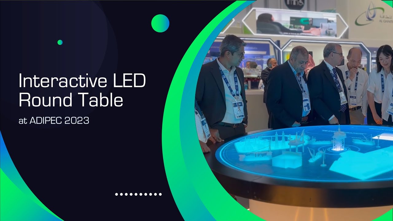 Interactive LED Round Table@ADIPEC 2023 - YouTube
