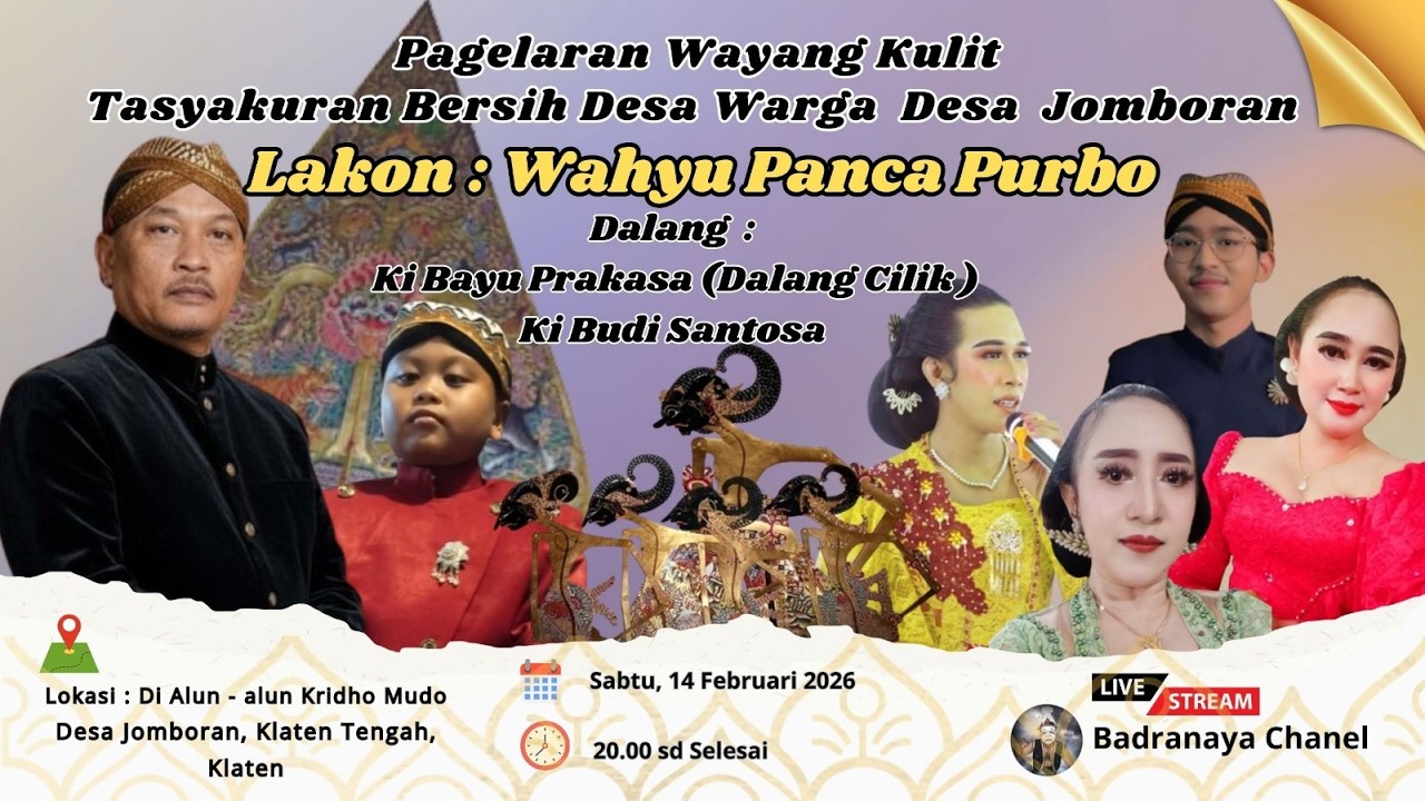 wayang kulit lakon wahyu ponco purbo ki Budi Santoso