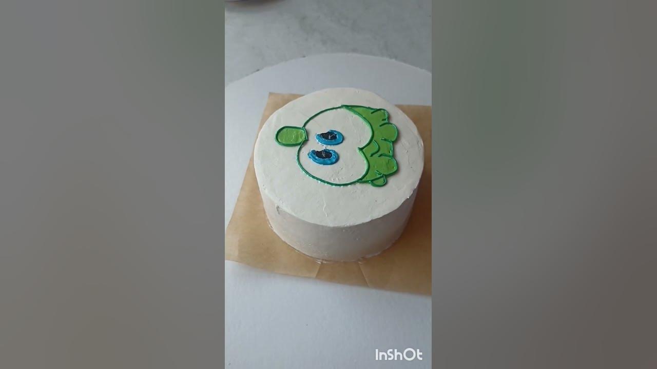 Рисунок на бенто торте 🖌 Готовим бенто торт часть 3😄☺ - YouTube