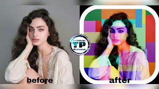 Picsart Tutorial 2022 Colored Bars Style Photo Idea Using Picsart