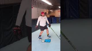 Backwards crossovers made simple 🏒❄️ #HockeyDrills #SkatingSkills