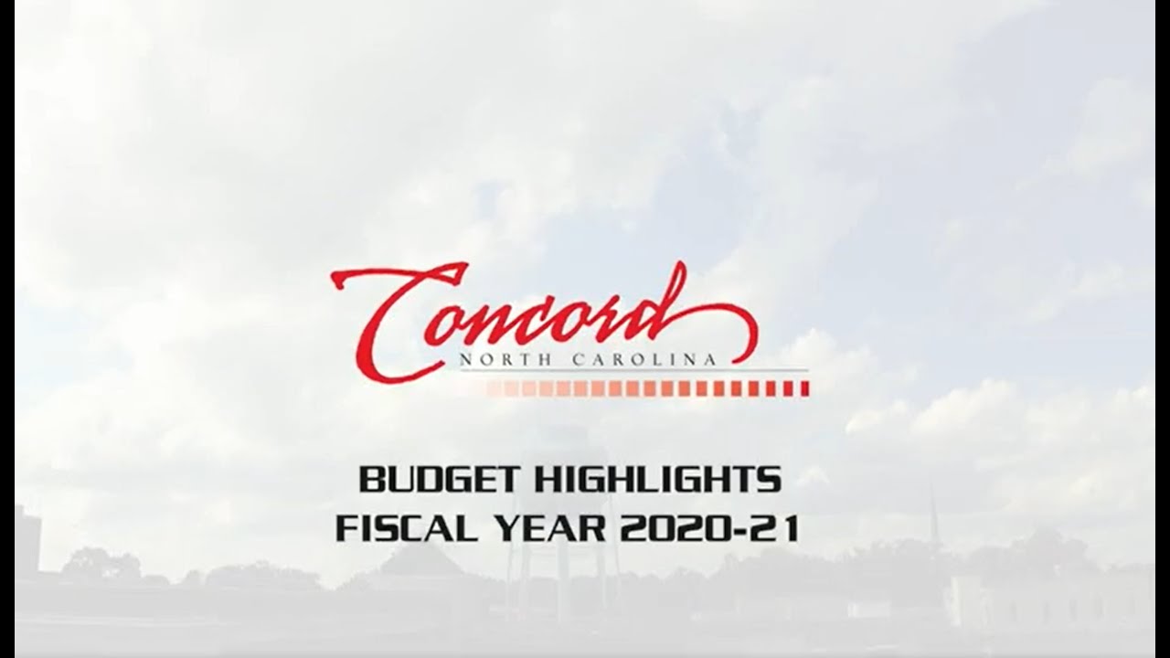 Concord NC FY21 Budget Highlight Video
