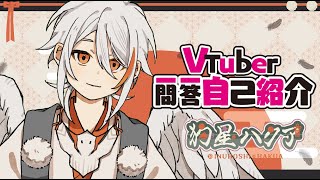 「【自己紹介】Vtuber一問一答自己紹介【狗星ハクア】」のサムネイル