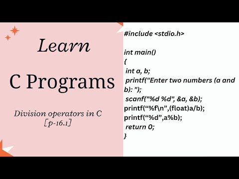 C Program Tutorial: Arithmetic & Division Operators Explained [part_16.1]