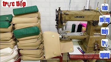 trực tiếp : cách vào nẹp khóa kéo miệng túi xách rất chuẩn và đẹp