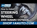 How to Remove Steering Wheel 04-09 Subaru Outback