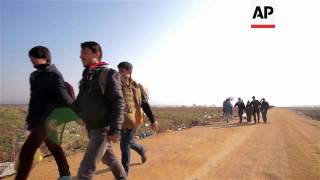 Serbian border checks for war affected migrants