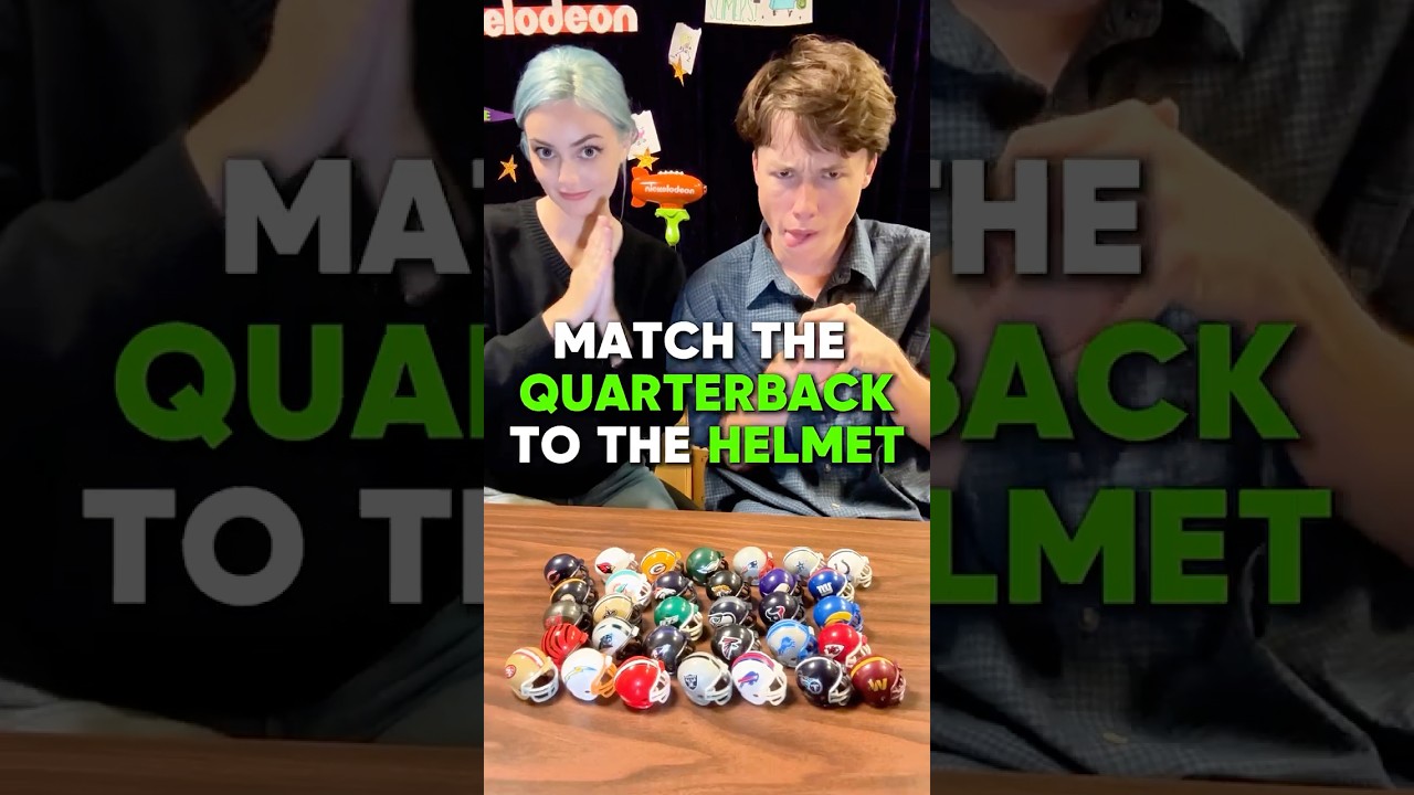 match the NFL quarterback to the helmet!