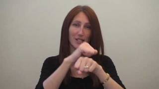 work - ASL sign for work