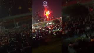 Countdown to 2024 !! Dallas reunion tower!!❤️❤️❤️#shorts #2024fireworks