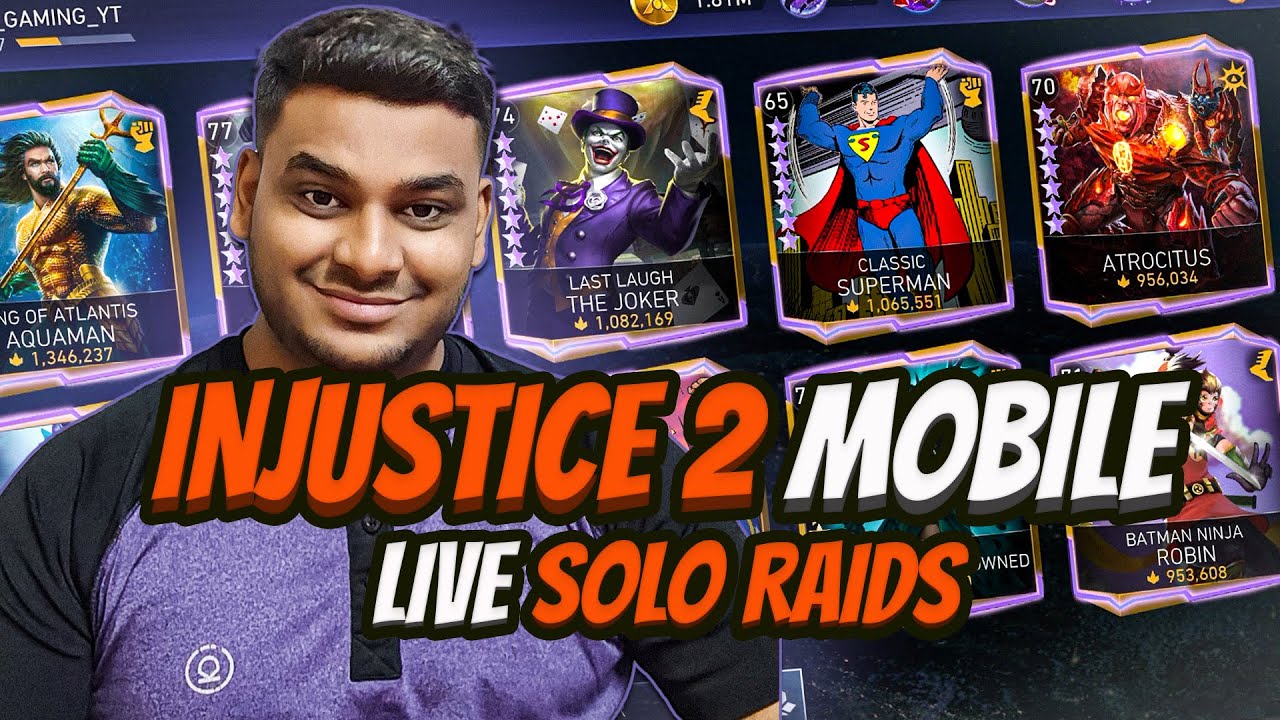 LIVE: Injustice 2 Mobile Solo Raid Grind🔥 | The Last Contract Solo Raids🔥 & Arena Gameplay