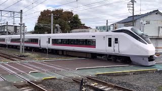 66M 常磐線 E657系K12編成 特急 ときわ66号 品川行 内原駅3番線 通過 1105-25