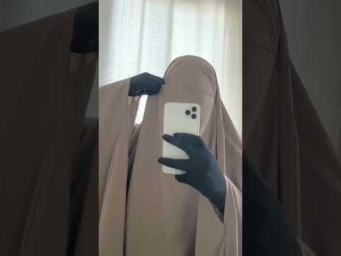 Niqabi Burkha Eye Veil Black Gloves