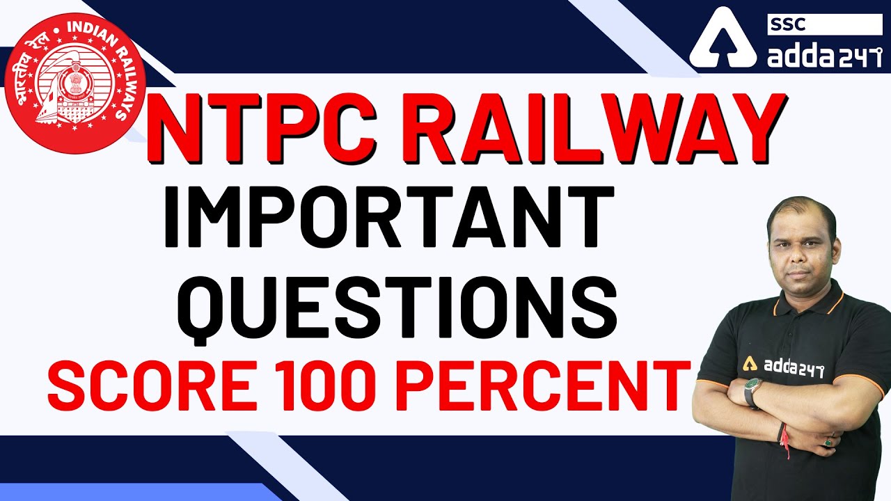 NTPC Railway Important Questions Score 100 Percent - YouTube