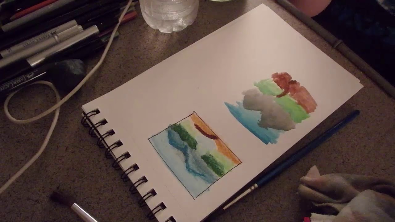 prang watercolor set review and demo YouTube