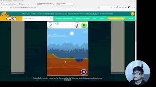 Aadit continues playing 'Andy's Golf' on ABCya.com
