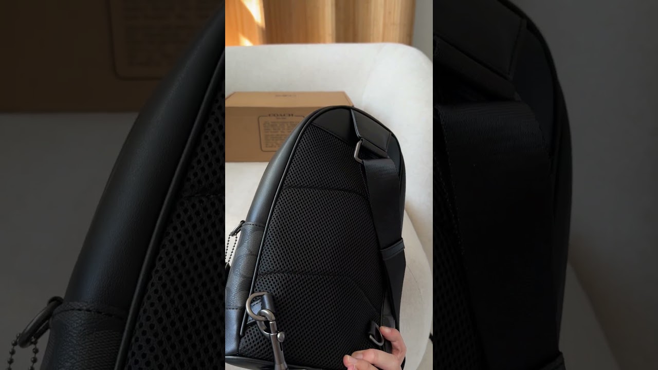 🏷  Coach West Pack In Signature Canvas/Black 🔗