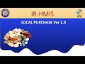 Local Purchase Module Training on 29-Sep-2022