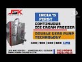Jsk machinerys  scf 600  semi automatic continuous freezer