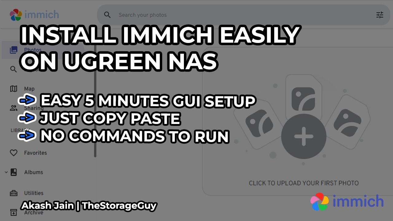 Install Immich On Ugreen NAS in 5 minutes (GUI based , no commands)