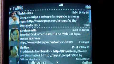 Twittix mobile app. for Twitter on Symbian