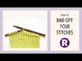 How to: Bind Off your Stitches | Beginner Knitting Lesson | Standard Knit Bind Off