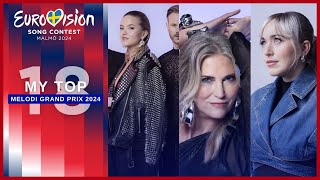 Melodi Grand Prix 2024: My Top 18 (Eurovision Norway)