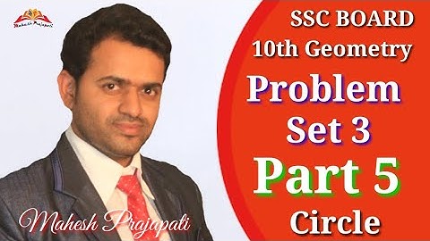 10th Geometry  Problem Set 3 Part 5 | Circle | Mahesh Prajapati