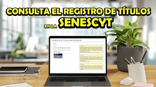 HOW TO CHECK YOUR DEGREE IN SENESCYT