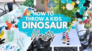 Modern Kids Dinosaur Birthday Party Ideas!