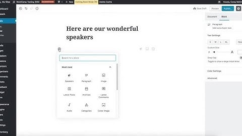 Corey McKrill: Gutenberg and WordCamp.org’s Shortcodes