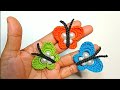 CROCHET BUTTERFLY KEYCHAIN, GANTUNGAN KUNCI KUPU-KUPU RAJUT,DIY, TUTORIAL