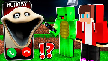 Why HUNGRY WORM CALLING to MIKEY and JJ at 3AM ? Minecraft Maizen