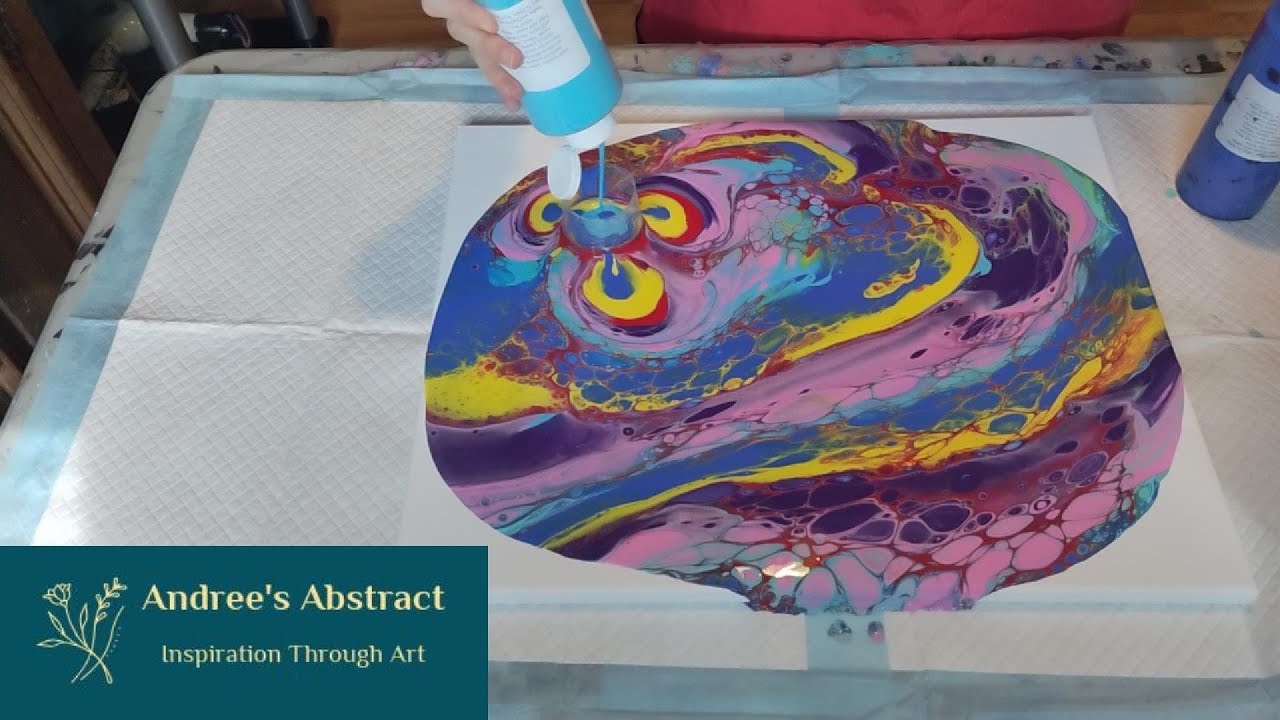 How to do Acrylic Pour painting with Galaxy  looking results!