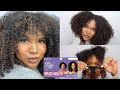 HOW TO EASILY STYLE AND BLEND OUTRE’S NEW KINKY CURLY BIG BEAUTIFUL HAIR 4A CLIP INS|FAUX BANGS
