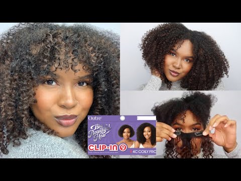 how-to-easily-style-and-blend-outre’s-new-kinky-curly-big-beautiful-hair-4a-clip-ins|faux-bangs