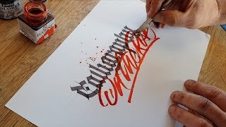 CALLIGRAPHY ON THE RISE x FRAKONE